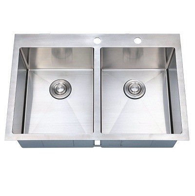 CHẬU INOX CICO HANDMADE ESD 820SQ ( BAO GỒM RỔ INOX)