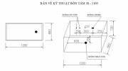 BỒN TẮM MASSAGE GOVERN JS-1105 ( 1400X700X730MM)-BV